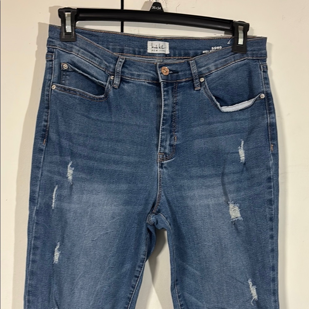 Nichole Miller New York SoHo Highrise Ankle Slim Jeans Sz 10